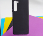 Чехол Motorola Edge 2020 чёрный матовый