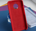 Чехол Motorola Moto E4 Plus (Евро) красный original case Silky - фото 2