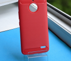 Чехол Motorola Moto E4 (Европа) красный матовый