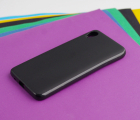 Чехол Motorola Moto E6 чёрный матовый - фото 3