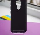 Чехол Motorola Moto G9 Play чёрный матовый - фото 5