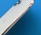 Корпус (крышка) Apple iPhone 11 Pro Max белый, рамка серебро в сборе (С-сток, есть дефект) - фото 2