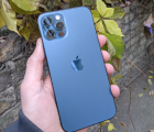 Корпус в сборе (крышка) Apple iPhone 12 Pro Pacific Blue (A-сток) + шлейф оригинал
