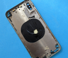Рамка корпуса боковая Apple iPhone X (silver) серебро B-сток