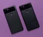 Корпус крышка Google Pixel 2 C-сток со стеклом камеры чёрный
