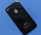 Крышка Apple iPhone 4 GSM чёрная C-сток