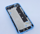 Крышка (корпус) Apple iPhone 5c синаяя А-сток - фото 2