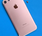 Корпус (крышка) Apple iPhone 7 розовый C-сток (rose gold)