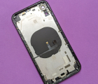 Крышка (корпус) Apple iPhone XR чёрный А-сток - фото 2