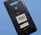 Крышка LG V40 чёрная с синим отливом B-сток