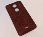 Крышка Motorola Moto X2 красная кожа А-сток