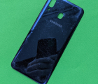 Крышка Samsung Galaxy A20 (sm-a205) синяя С-сток