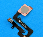 Сканер відбитку пальця шлейф Nokia 7.1 сірий з рожевим кантом