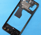 Рамка боковая часть корпуса Samsung Galaxy A51 чёрная prism crush black (А-сток) антенны сети - фото 2