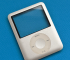 Передня частина корпусу Apple iPod Nano 3 Gen скло + джойстик (серебро, А-сток)