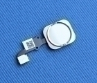 Кнопка Home Apple iPhone 6 белая с серебром