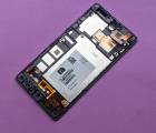 Дисплей (экран) Nokia Lumia 521 чёрный B-сток - фото 2