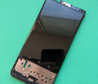 Дисплей (экран) BlackBerry Keyone в рамке (C-сток) со сколом чёрный