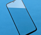 Стекло для ремонта экрана (линза) Motorola Moto Z4 чёрная