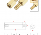 Thumb Lot Of 4pcs Standoff 6mm 2
