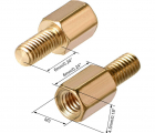 Thumb Lot Of 4pcs Standoff 6mm 3