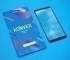 Защитное стекло Samsung Galaxy A8 Konvex чёрное