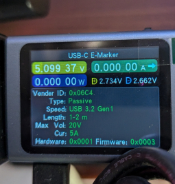 Кабель відеосигналу Dell USB Type-C to C Gen 1 1.8m 100W 5A DP Alt Mode (FF1M3-HA20-21F) - 2